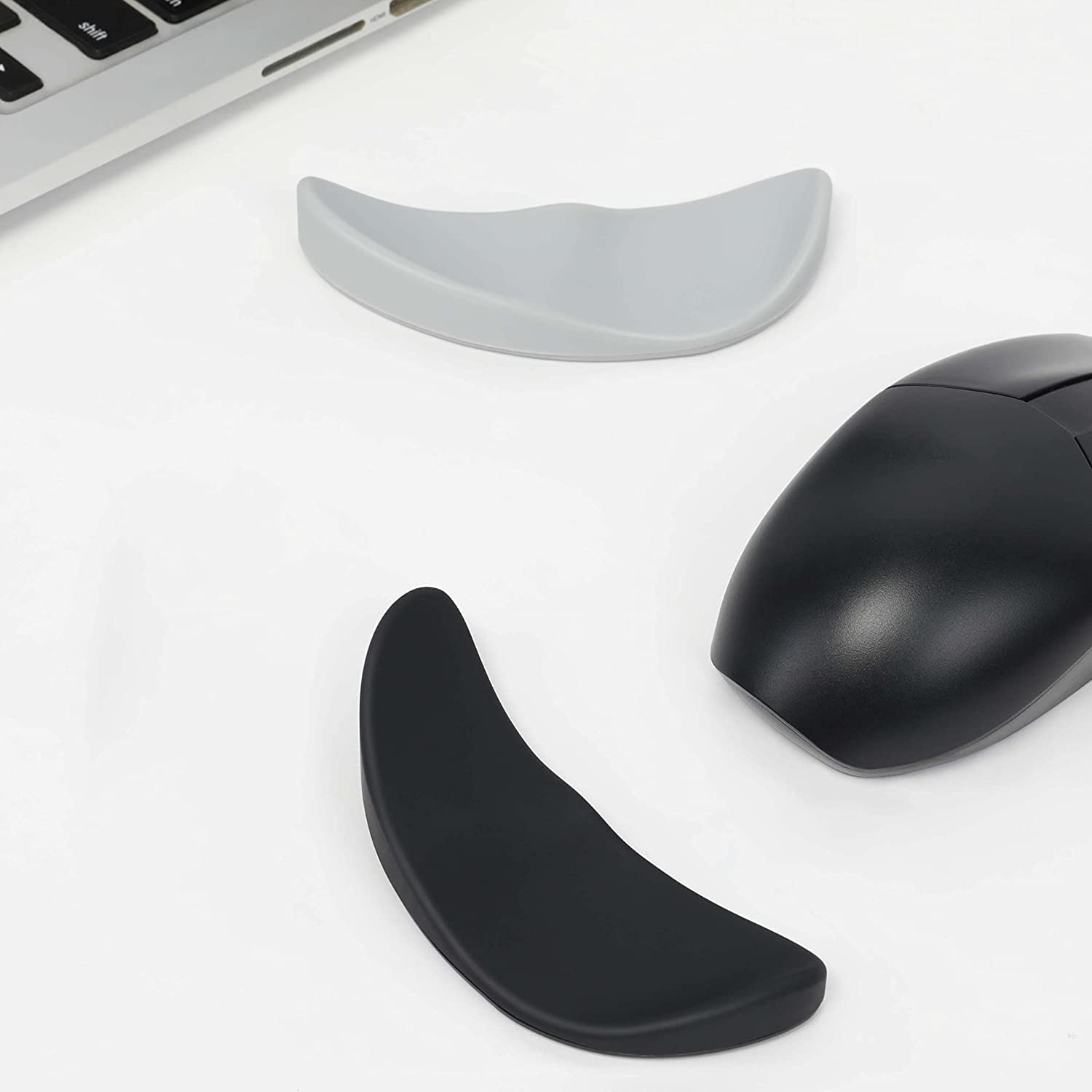 Leenwa 2 Pcs Ergonomic Mouse Wrist Rest, Sliding Wrist Pad That Moves with Mouse