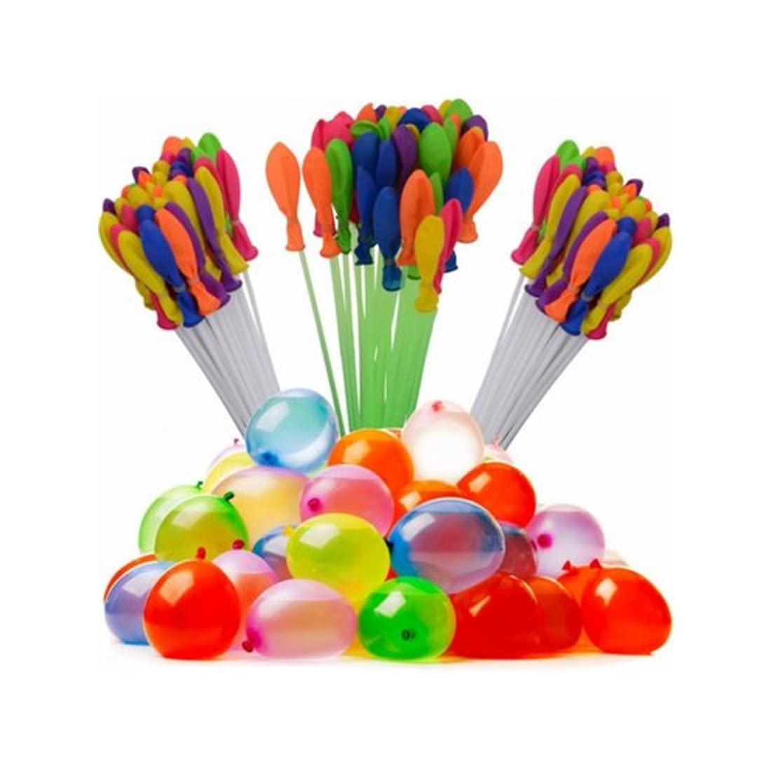 Happy Baby magic balloons Water Balloons Bunch Filled With Water Inflatable Balls Party Decoration Latex Toy, Multicolor, 111Pcs/Bag, 07090229