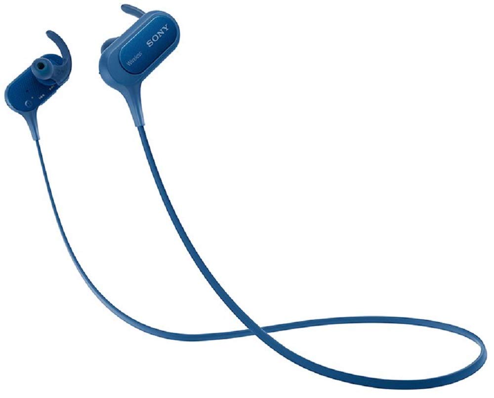 Sony MDRXB50BS/L Sony MDR-XB50BS Extra Bass Wireless Sports in-ear Earphones, Blue - Blue (Pack of1)