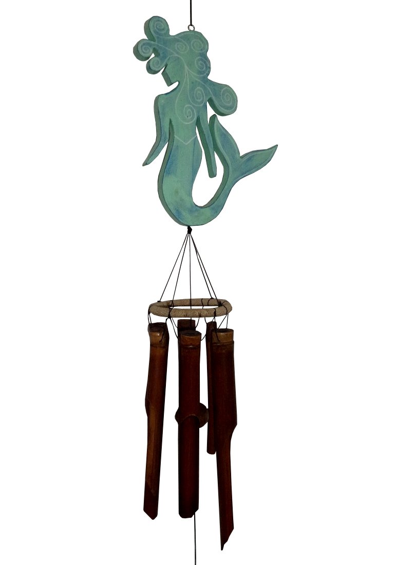 Cohasset Gifts Cohasset Gifts 210G Mermaid Wind Chime, Green