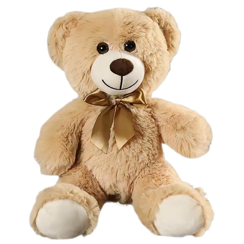 Teddy Bear Stuffed Animals, 13 Inches Teddy Bear Plush Toy Birthday Christmas Valentine’s Day Gift for Kids Girlfriend (Light Brown)