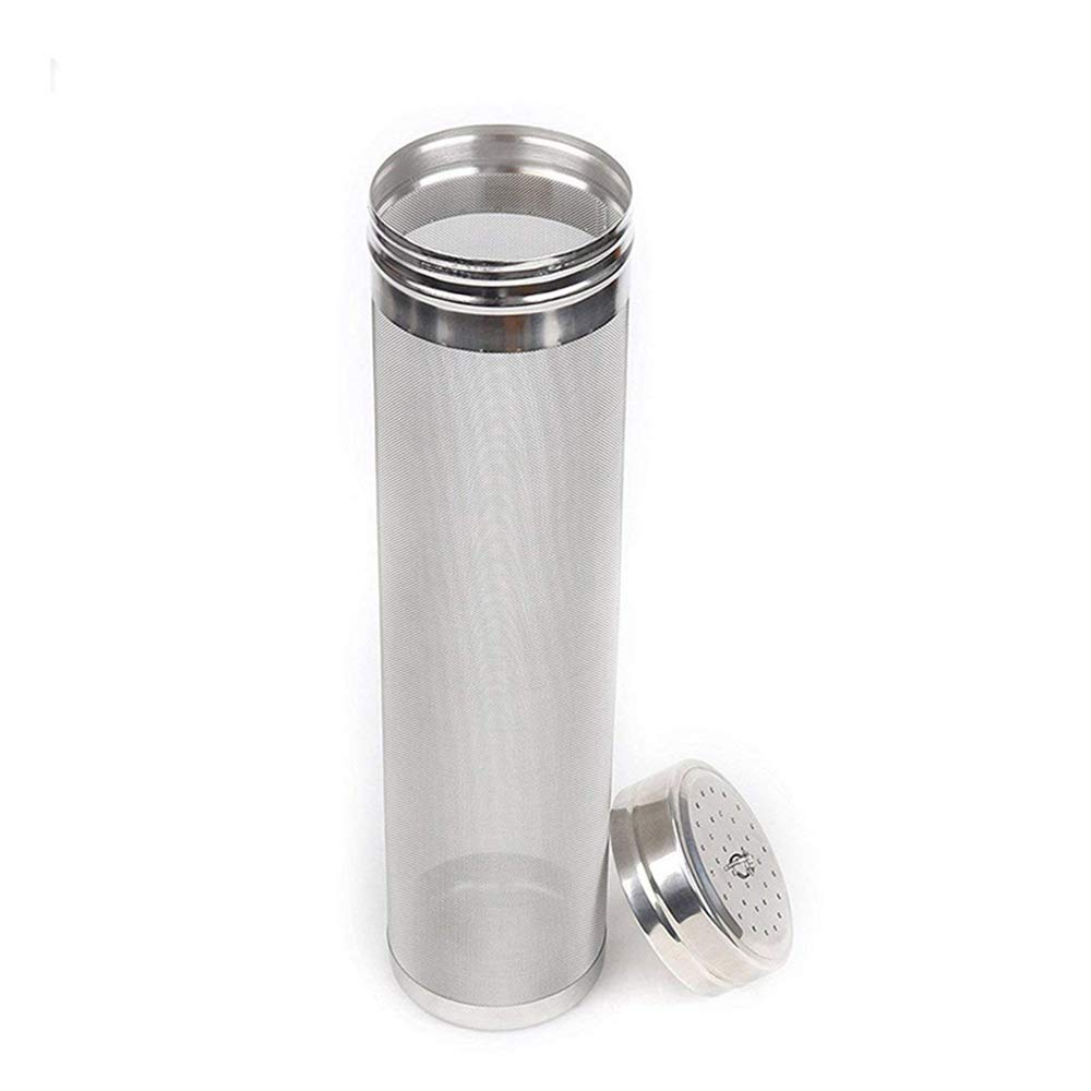 Beer Dry Hopper Filter, Stainless Steel Hop Strainer Micron Mesh Beer Filter Cartridge (2.8 x 11.8 inch)