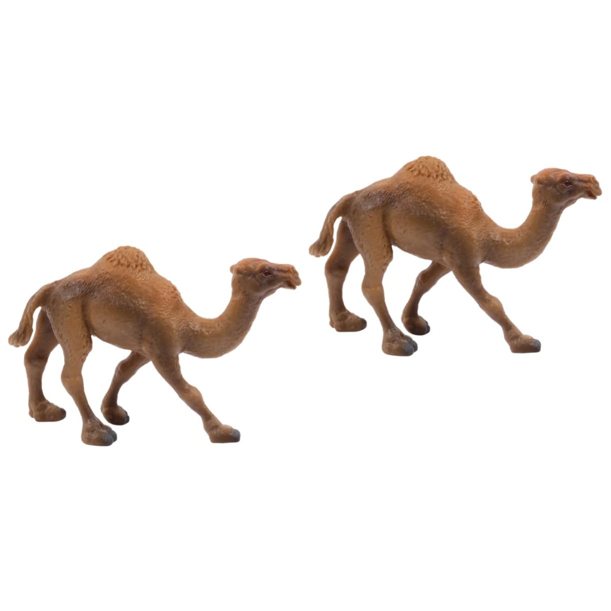 Hemoton2 Pcs Camel Ornaments Animal Figure Toys Mini Action Figures Desert Animals Miniture Decoration Camel Statue Small Mini Animals Figure Mini Toys Camel Decors Camel Toy Plastic