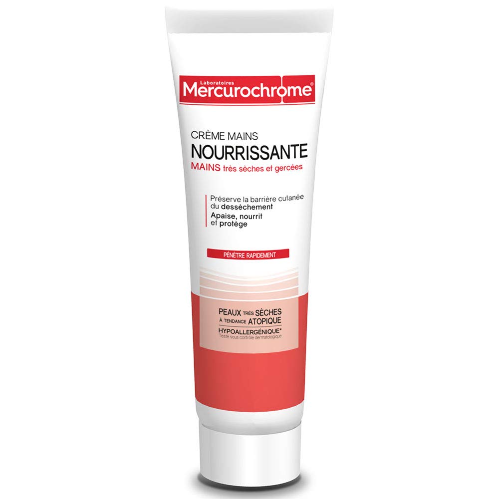 Mercurochrome Nourishing Hand Cream Very Dry and Chapped Hands 75ml