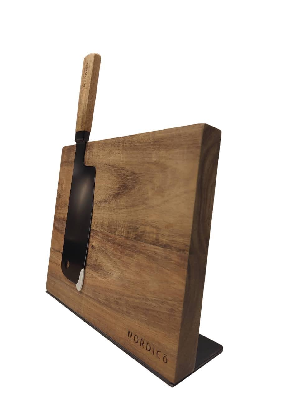 Nordico Magnetic Knife Block Holder | Knife holder magnet | Wood Knife Rack Stand | Kitchen Organizer