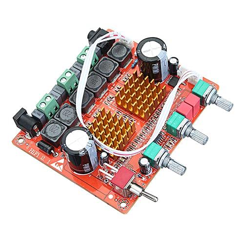 DHRUV-PRO TPA3116D2 DC 12-24V 200W 3 Channel D Class 2.1 Digital Power Amplifier Board High Power Bass Speaker