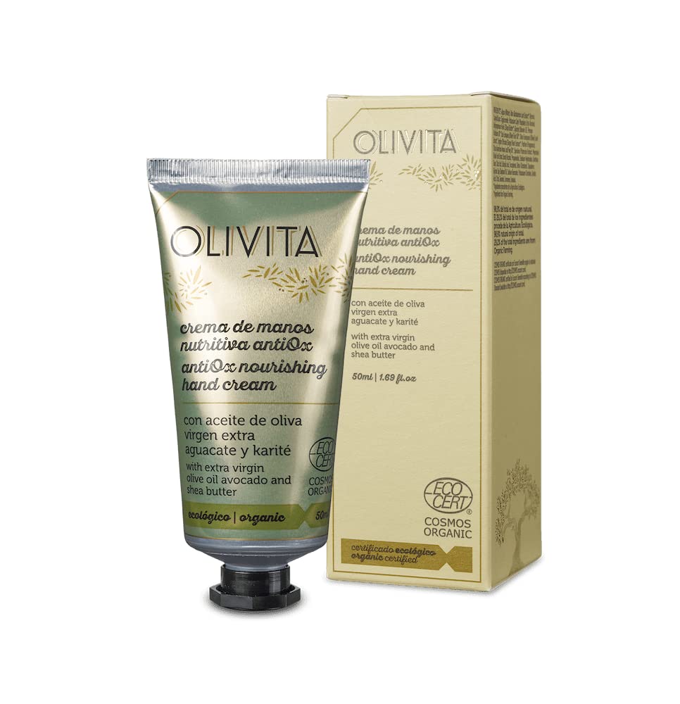 Olivita Antiox Nourishing Hand Cream with extra virgin olive oil avocado and she butter - 50ml