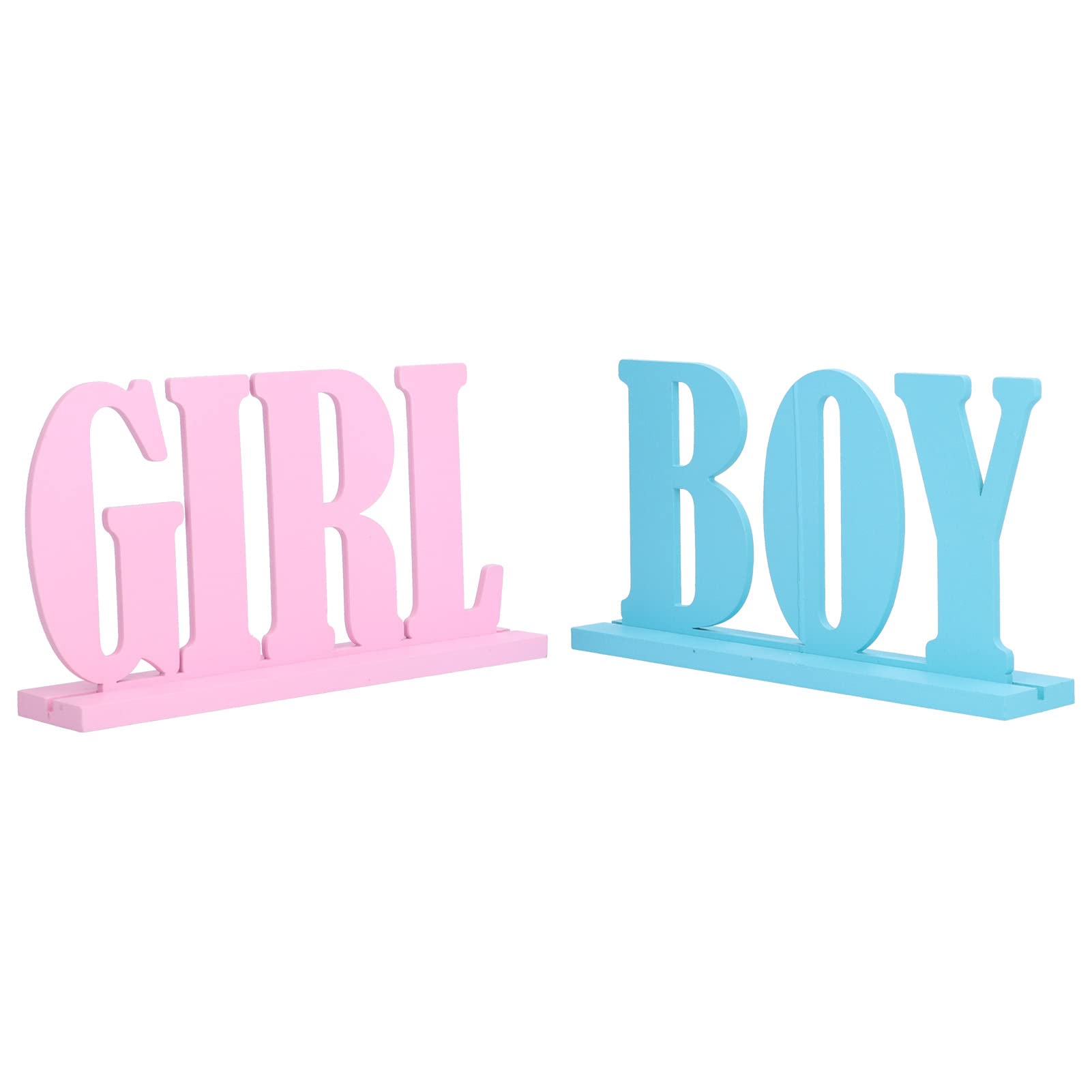 Gender Reveal Table Decorations, Safe Attractive Wooden Letter Boy Ornament Wooden for Gender Reveal for Baby Shower for Party Supplies