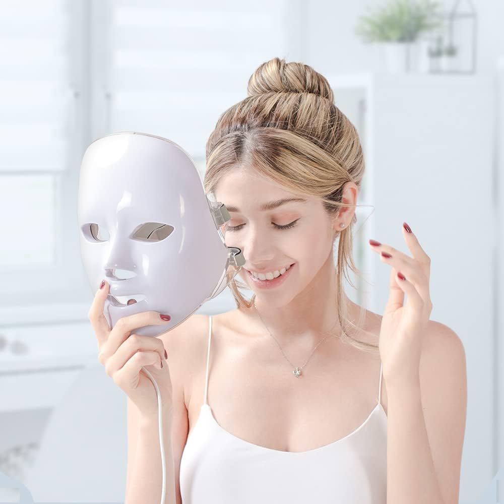 LIARTYCordless Face Mask Beauty Skin Device for Skin Rejuvenation Fine Lines Wrinkles Shrink Pores Skin Beauty