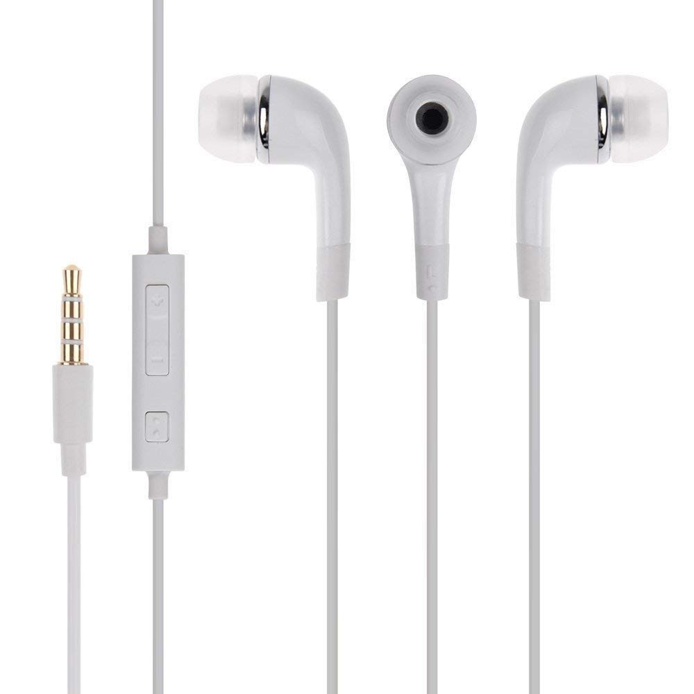 Kheyatoree in Ear Wired YR Earphone 3.5 mm Jack Wired Stereo Bass Hands-Free Headsets Earbuds with Mic and Sound Control and Powerful Bass Wired Stereo Deep Bass Designed for Yuho O1