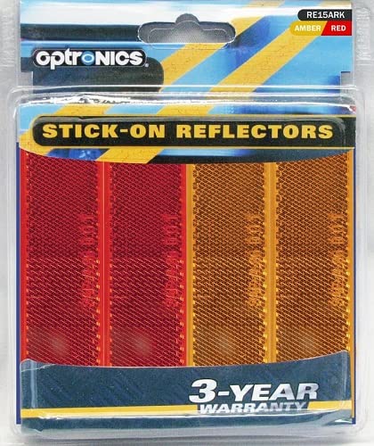 OptronicsRE15ARK - AMB/RED REFL SF ADH SCRW MT RET - (Pack of 1)