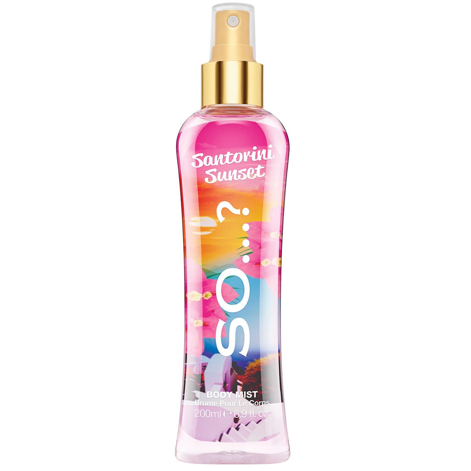 SO…?Summer Escapes Womens Santorini Sunset Body Mist Fragrance Spray 200ml