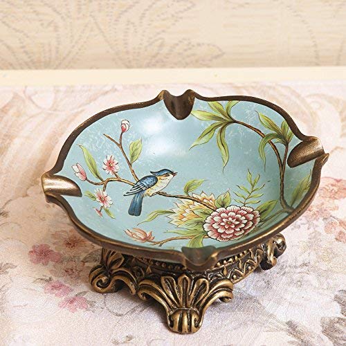 Cigar Ashtray منفضة سجائر The European and American Ashtray Practical Code Creative Fashion Office Decoration Living Room Table,Evelyn,Colour:Le Fulan Paragraph (Color : Le Fulan Paragraph)