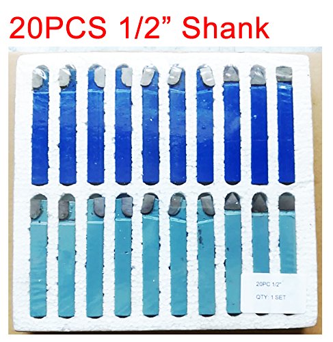 LLDSIMEX20pcs 1/2" Carbide Tip Tipped Cutter Tool Bit Cutting Set