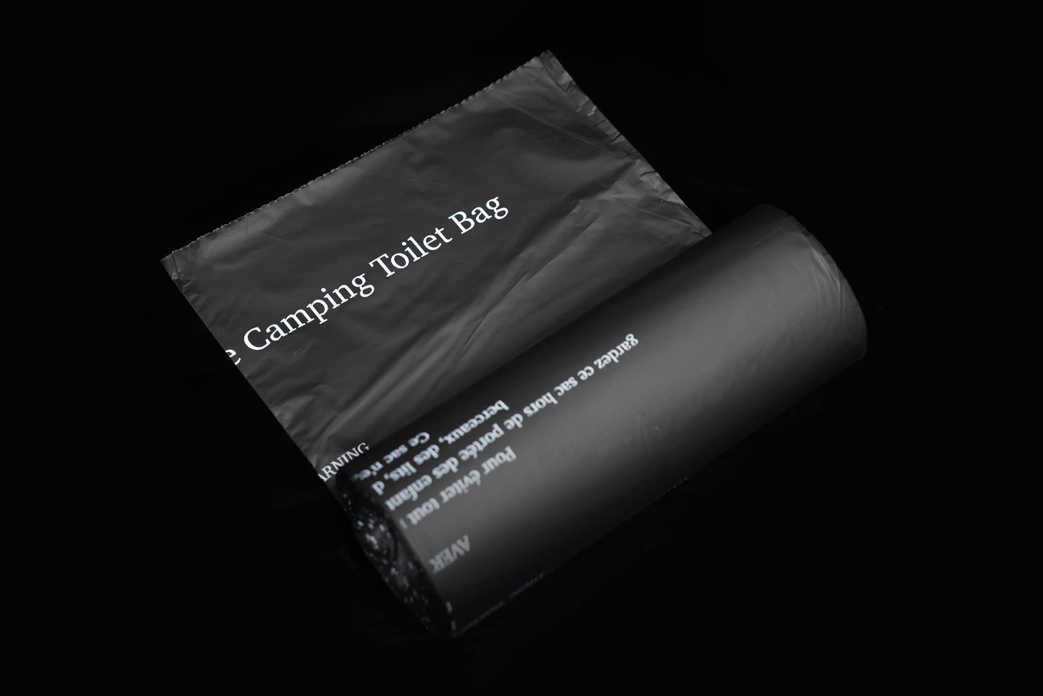 Bivvy Loo Camping Toilet Compostable Liner Bags. Portable Toilet Liner Bags (15 BAGS - SINGLE ROLL)