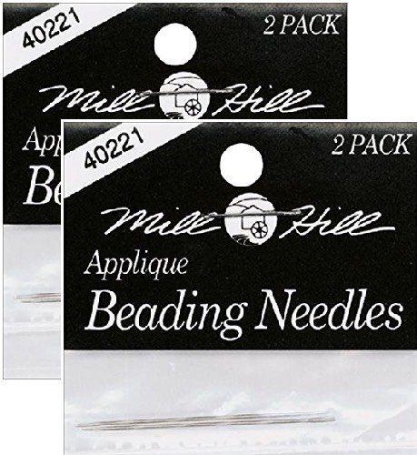 LGS Mill Hill Applique #10 Beading Needles, 2 Packages (4 Needles)