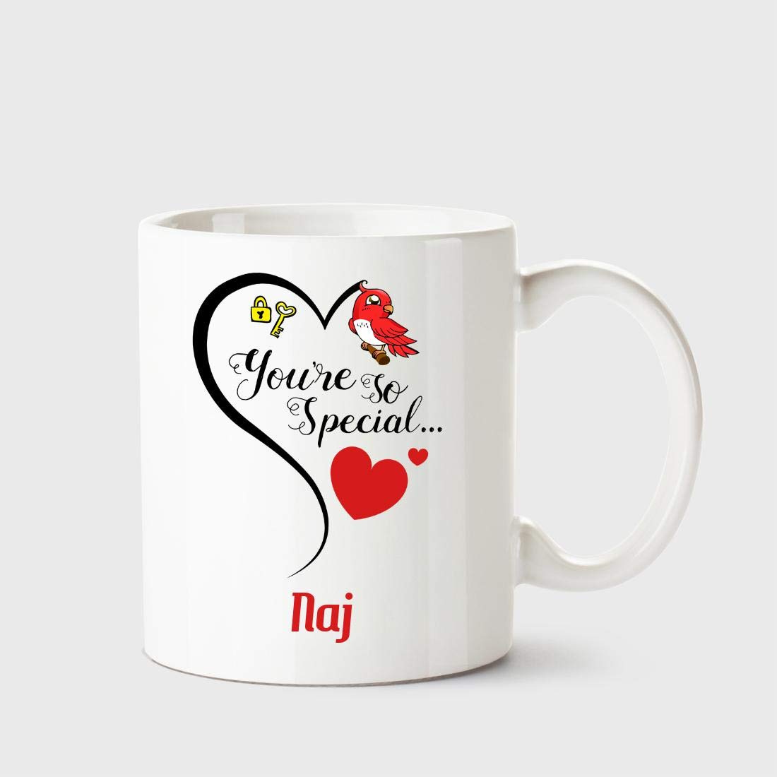 Chanakya You're so Special Naj White Coffee Name Ceramic Mug