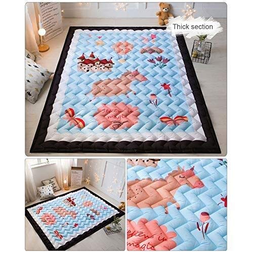 Children Crawling Baby Play Mat Thick Baby Mat with Non Toxic Safety Kids Play Mats Picnic Teaching Bedroom Mats for Infants, Nursery Rug (Color : 3, Size : Thick Section)