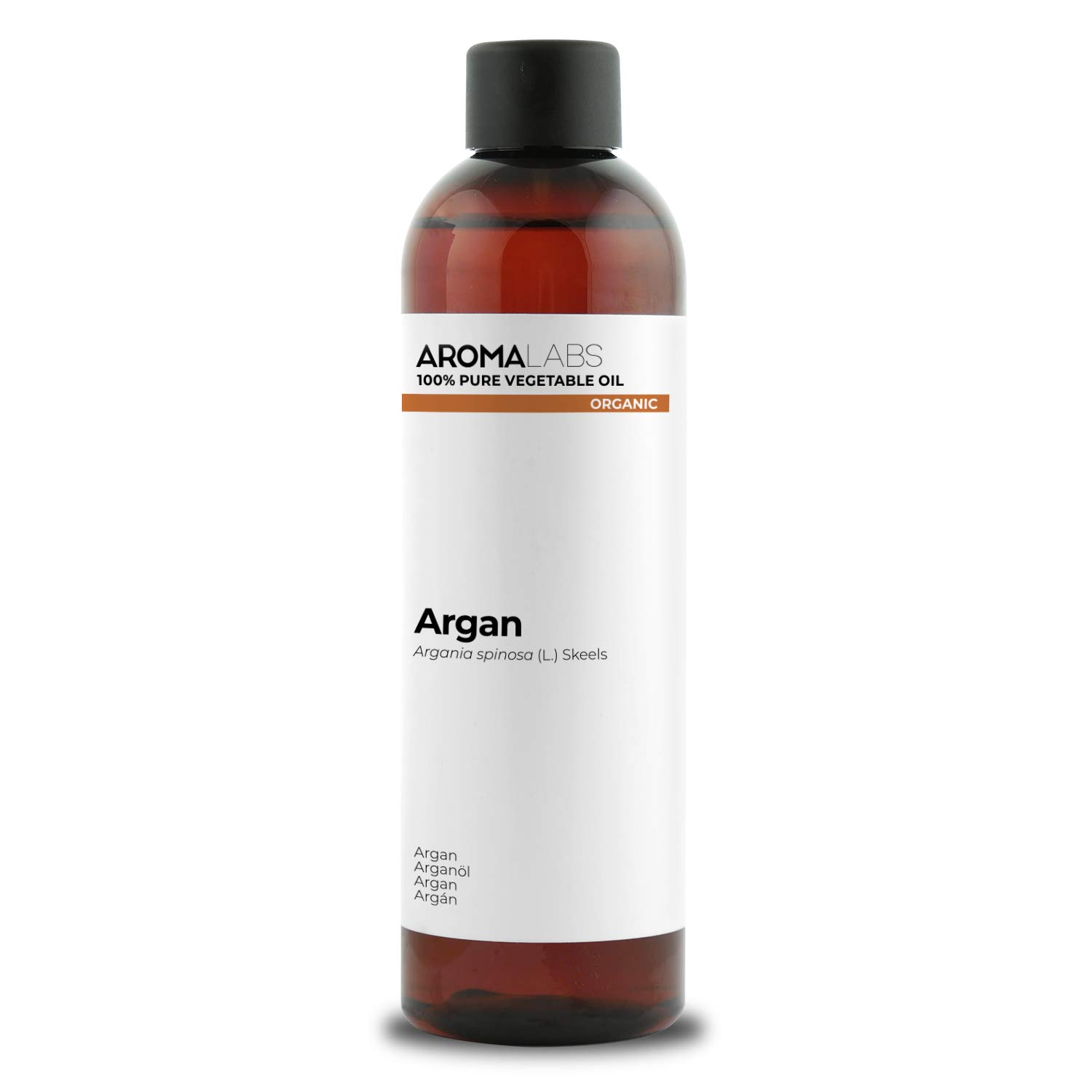 ORGANIC - ARGAN Oil - 250mL - 100% Pure, Natural, Cold Pressed And Cosmos Certified - AROMA LABS (French Brand)