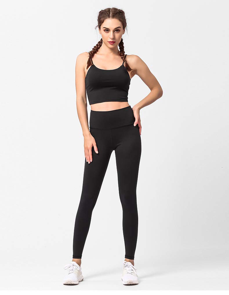 MetazoClassic Crop Top and Yoga Leggings Workout 2 piece sets for Women