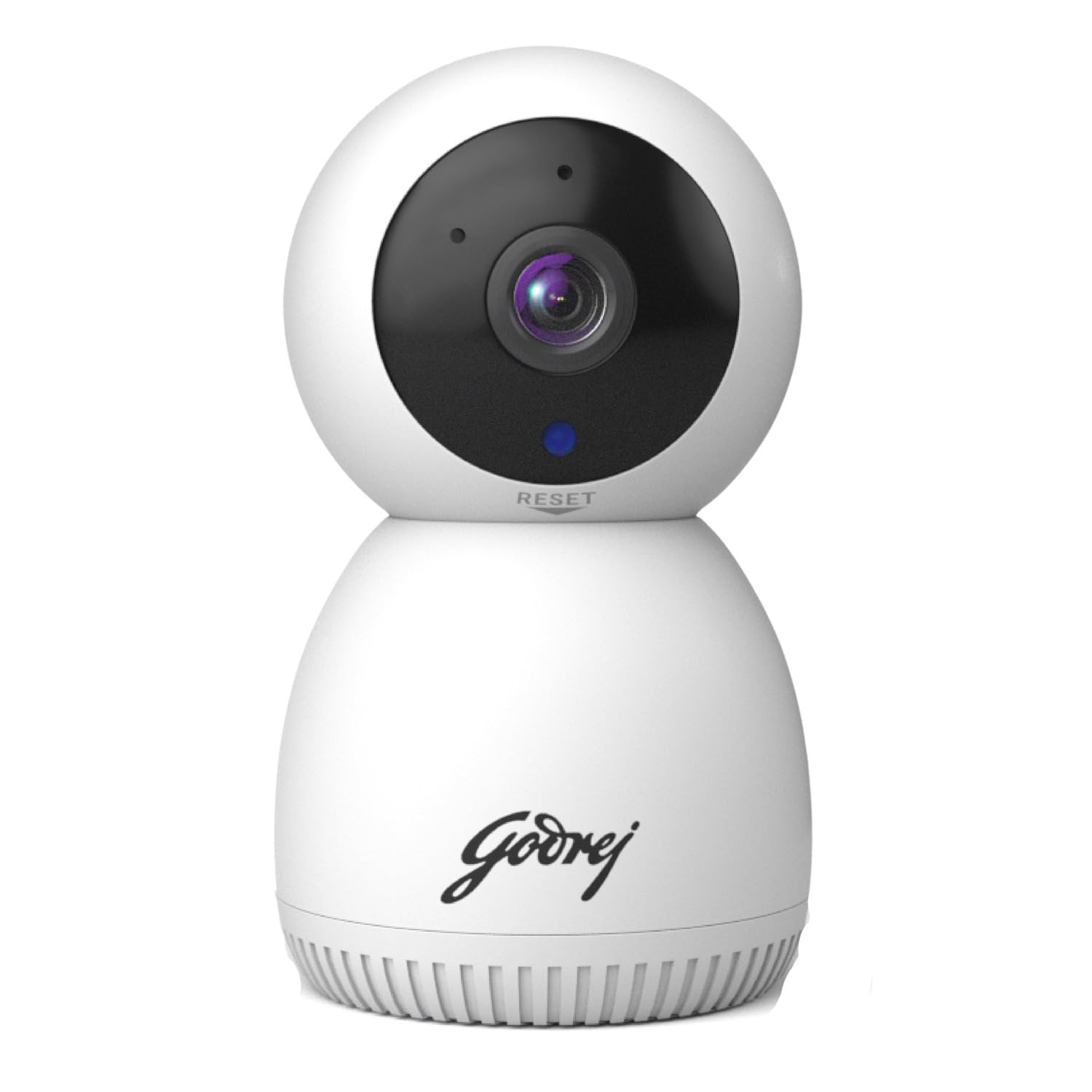 Godrej Security Solutions EVE PRO panTilt Smart WiFi Security Camera for Home with 350 Degree 3MP (HD) | 2-Way Audio | Night Vision | Smart Motion Tracking | Humanoid Detection, Alarm System, White