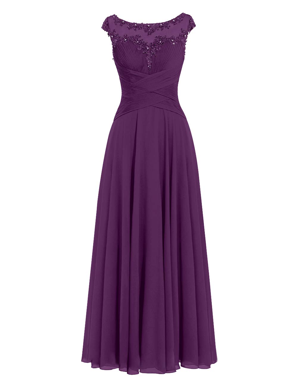 ModeCMother Of The Bride Dress Formal Wedding Party Gown Prom Dresses 8 Grape