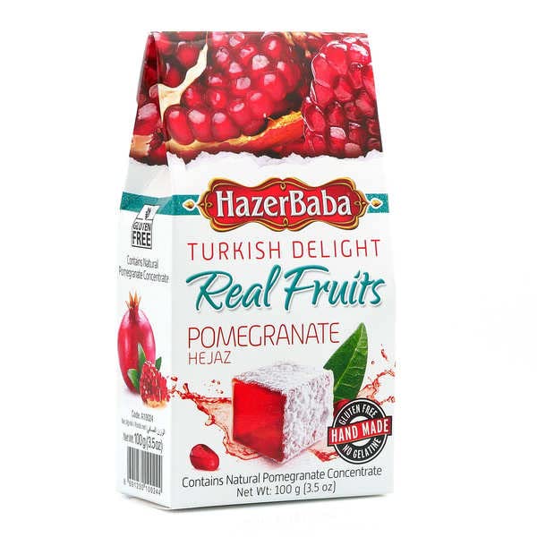 Hazer Baba Turkish Delight 100G (Pomegranate)