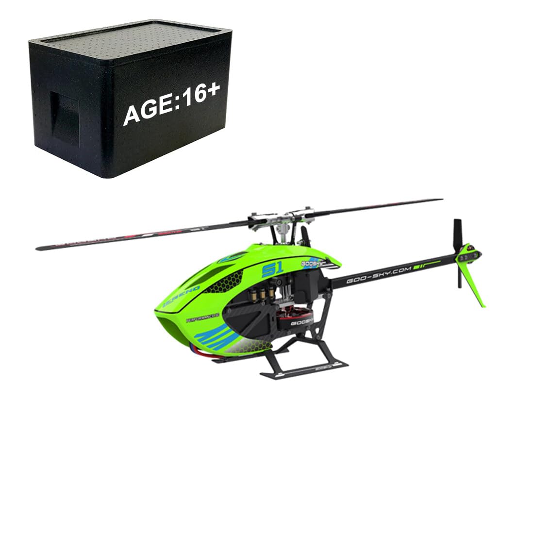 Helicopter Toy, Goosky Legend S1 2.4G RC Electric Dual Brushless Direct-Drive 3D Helicopter Model (RTF Version/Green), D361345UK7R