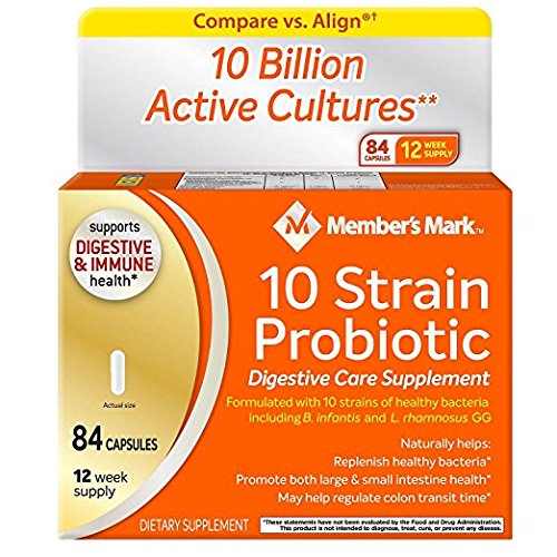 Members Mark 10 Strain Probiotic (84 Count) (2 Pack)