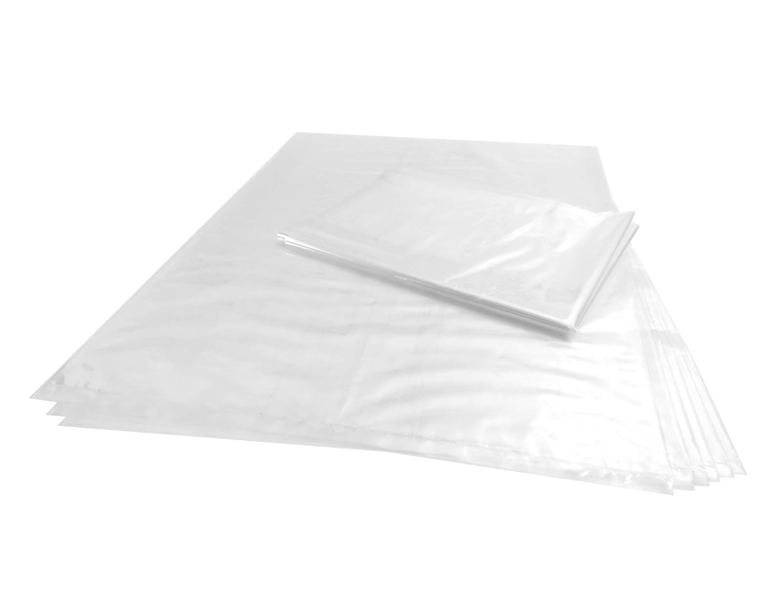 Wowfit30 CT 12x18 inch 1.1 Mil Clear Plastic Flat Open Poly Bags – Great for Bread Loaves, Cotton Candy, Seafood, Trays, Shirts, Hats, Shoes, and More