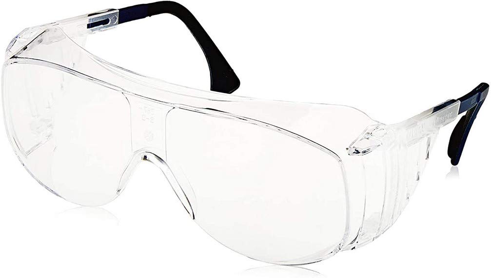 uvexUltra-Spec 2001 OTG (Over-the Glass) Visitor Specs Safety Glasses with Clear Ultra-Dura Anti-Scratch Lens (S0112)