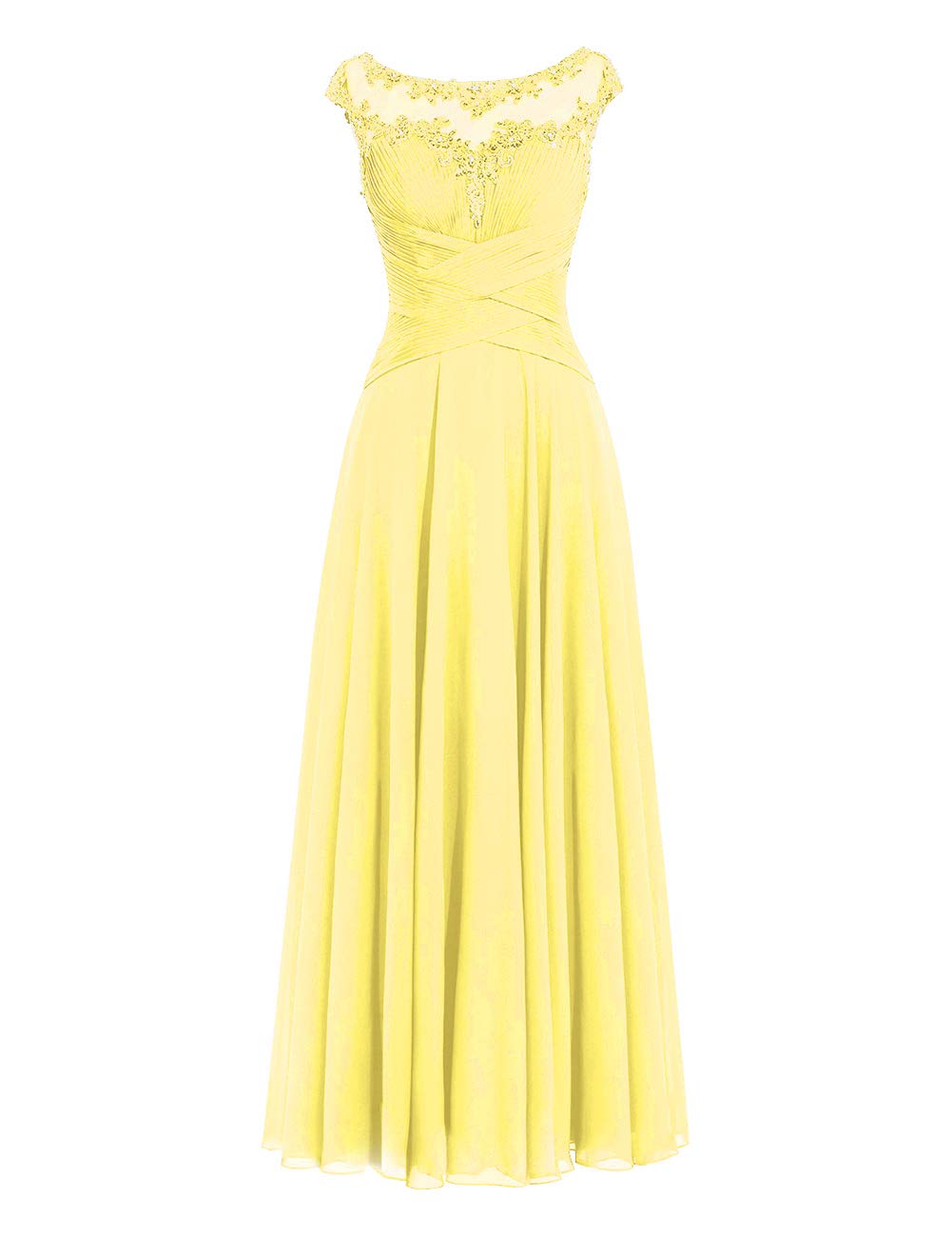 ModeCMother Of The Bride Dress Formal Wedding Party Gown Prom Dresses 8 Yellow