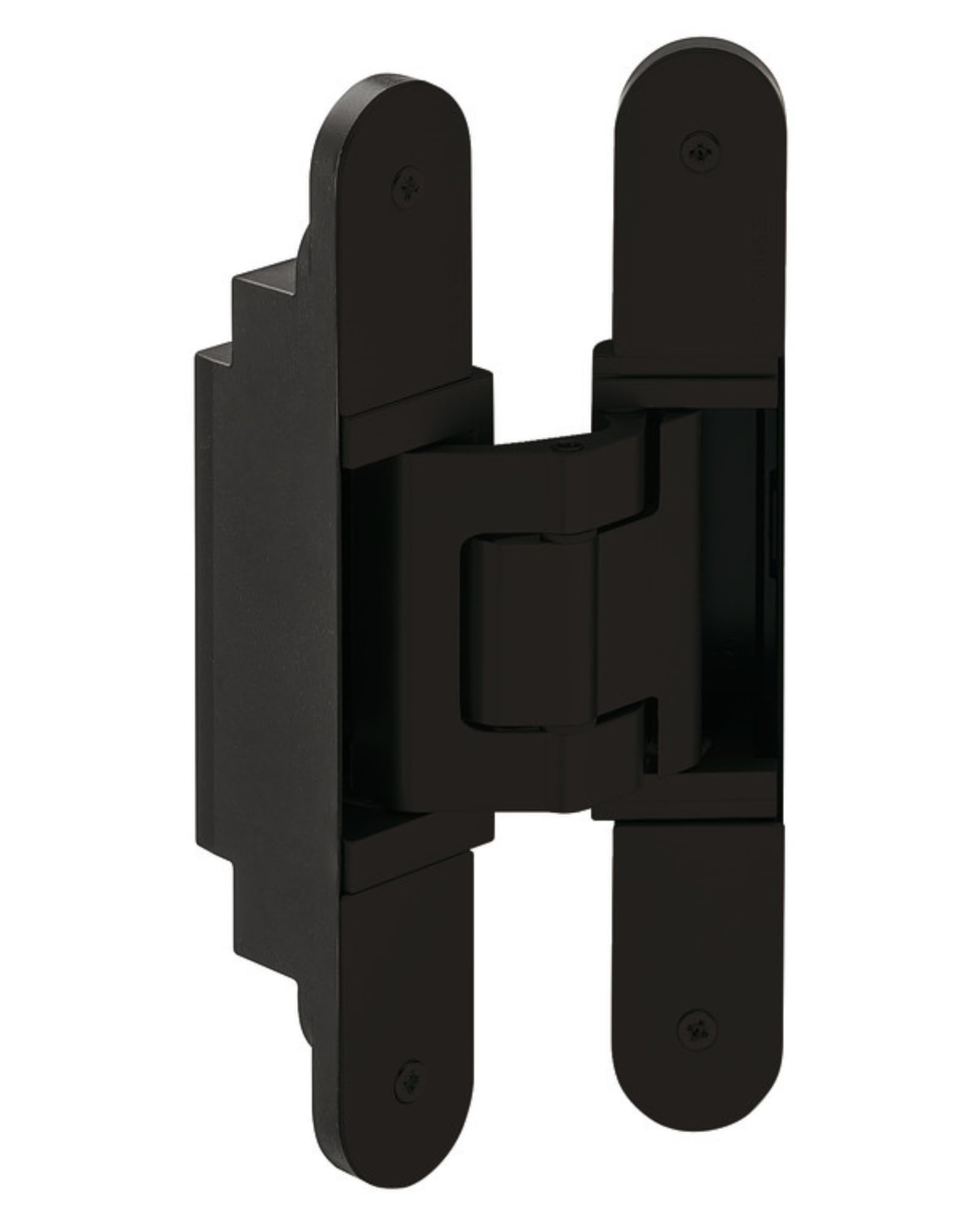 Gedotechinges - concealed object door hinge | 1 piece door hinges black matt | Simonswerk Tectus TE 540 3D A8 | inlet hinge up to 100 kg | door hinges for wooden doors and room doors