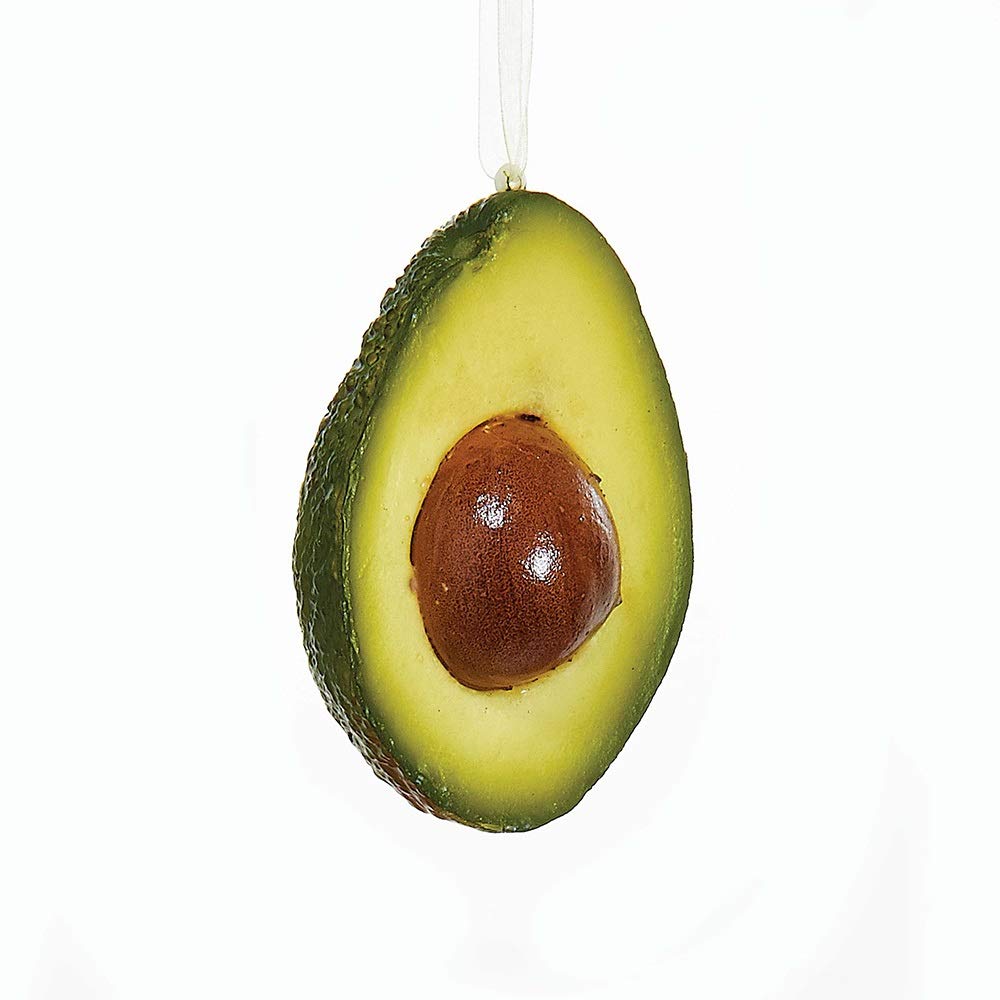 Kurt S. Adler YAMD2828G Avocado Ornament, 3.94", Green