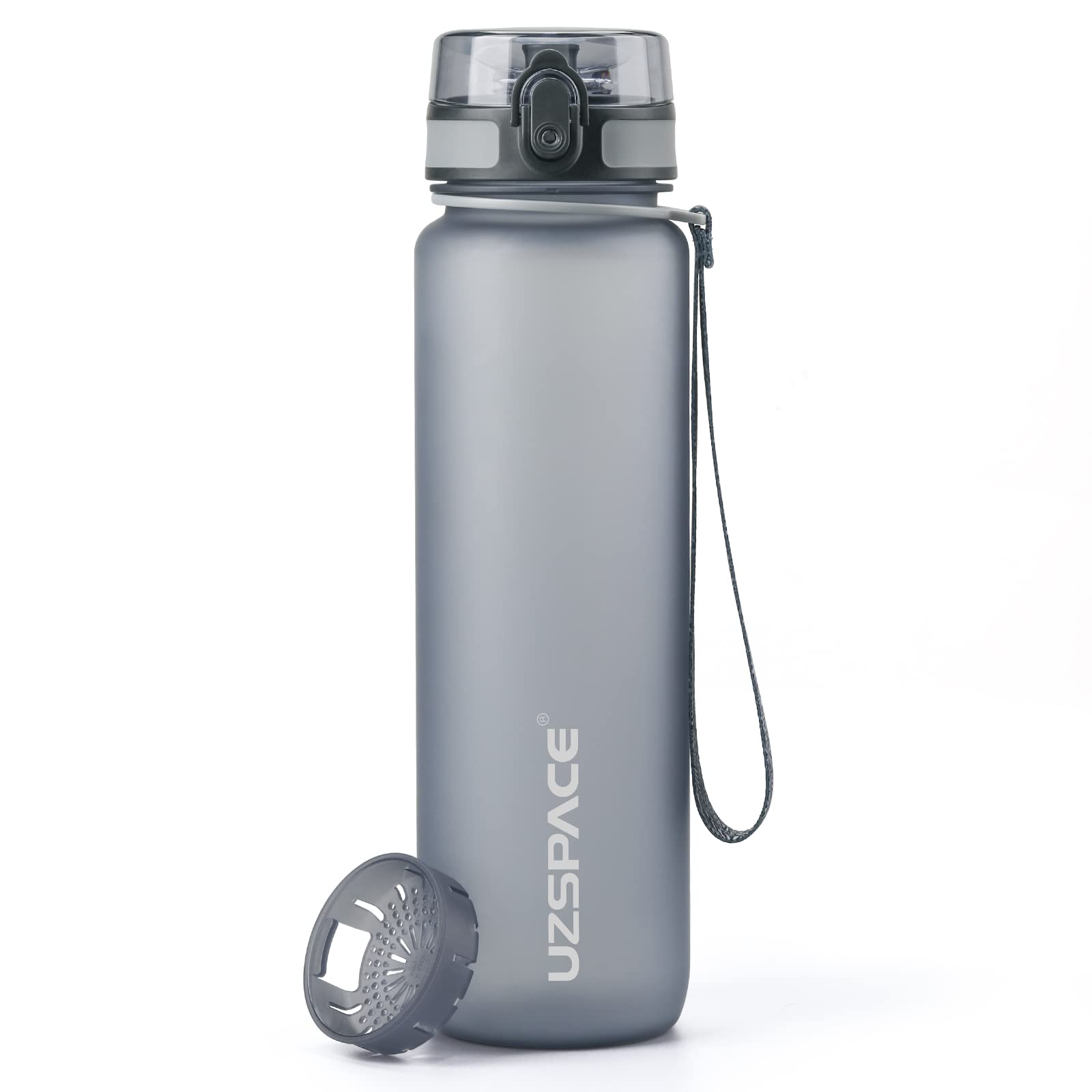 UZSPACEChildren's Leak-Proof Sports Plastic Drinking Bottle 1 Litre 800 ml 500 ml Tritan & BPA-Free Sports Bottle