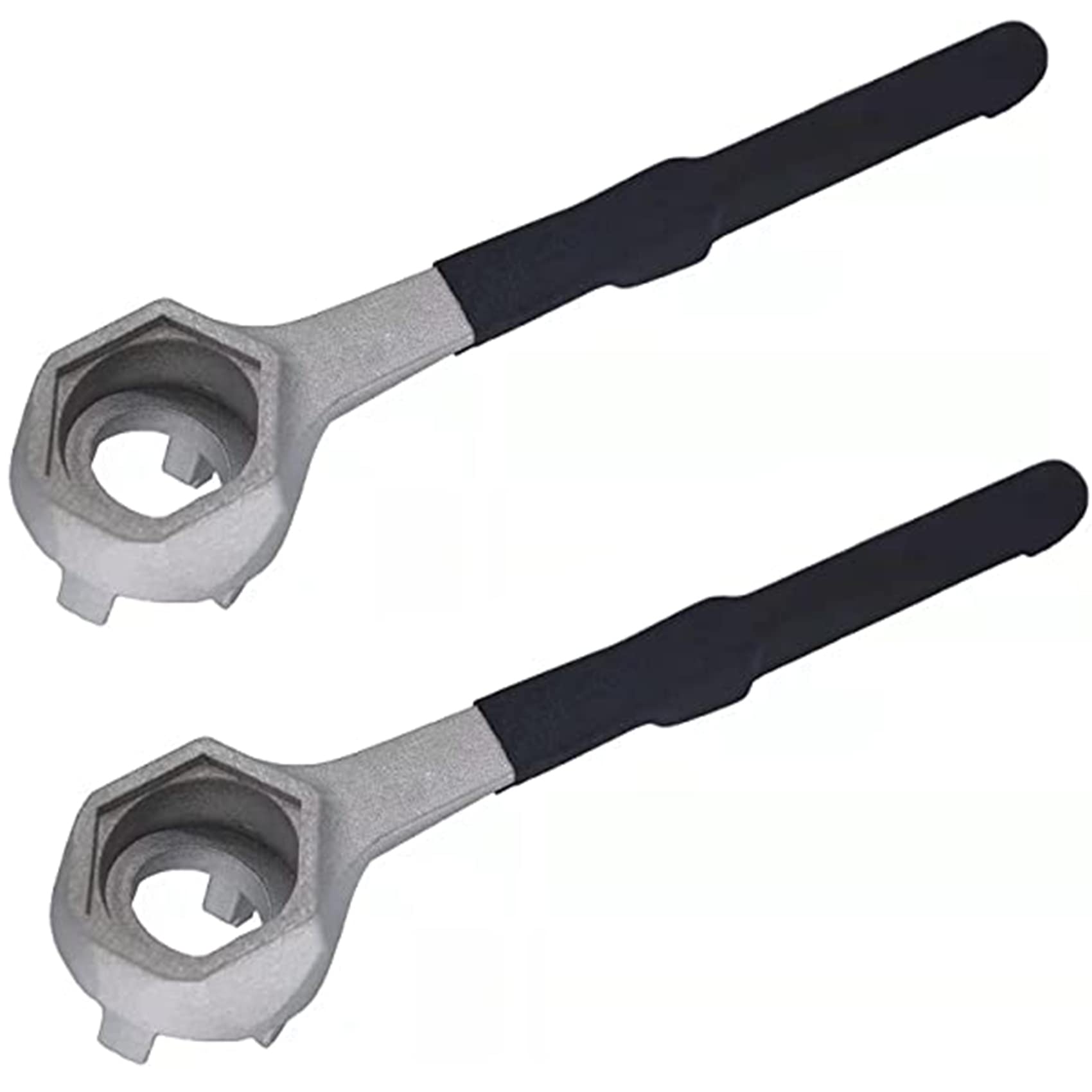 WINTOWIN Aluminum Drum Wrench, Bung Wrench, Barrel Opener Tool for Opening 10 15 20 30 55 Gallon Drum, Fits 2" and 3/4" Bung Cap