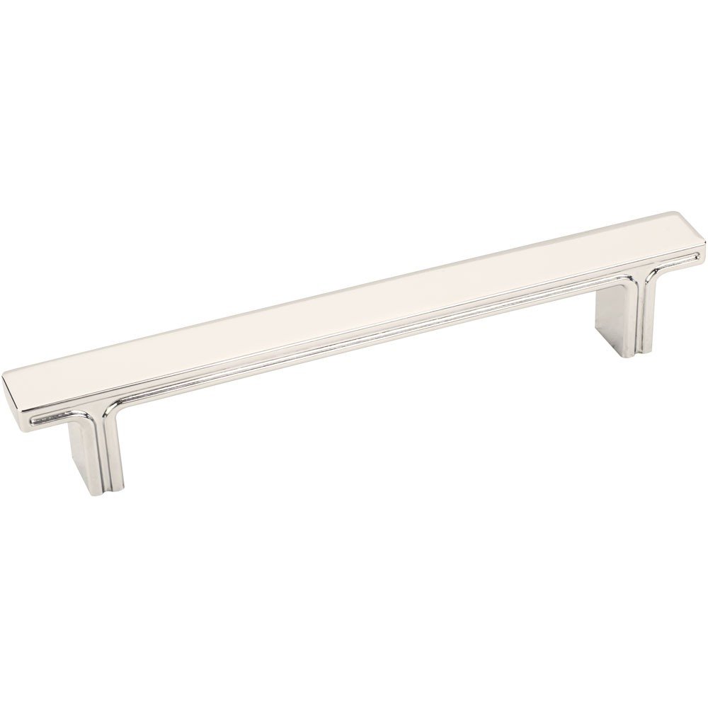 Jeffrey Alexander867-128NI Anwick 6-3/8" L Rectangle Cabinet Pull - 128 mm Center-to-Center in Polished Nickel