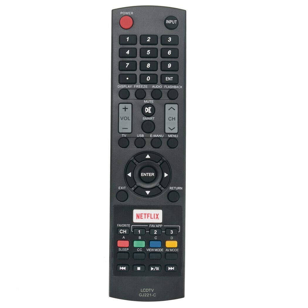 NKF New GJ221-C Remote for Sharp TV LC-32LE653U LC-40LE653U LC-65LE654U LC-55LE653U