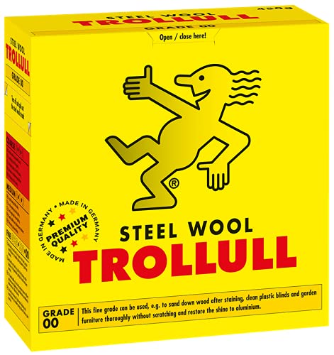 Trollull Premium Quality Steel Wool Fine Grade 00 450g