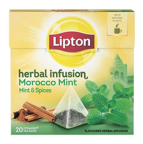 LiptonMorocco Mint (Mint and Spices) Tea Bags - Sealed Boxes of 12 x 20 Bags = 240 Pyramid Tea Bags