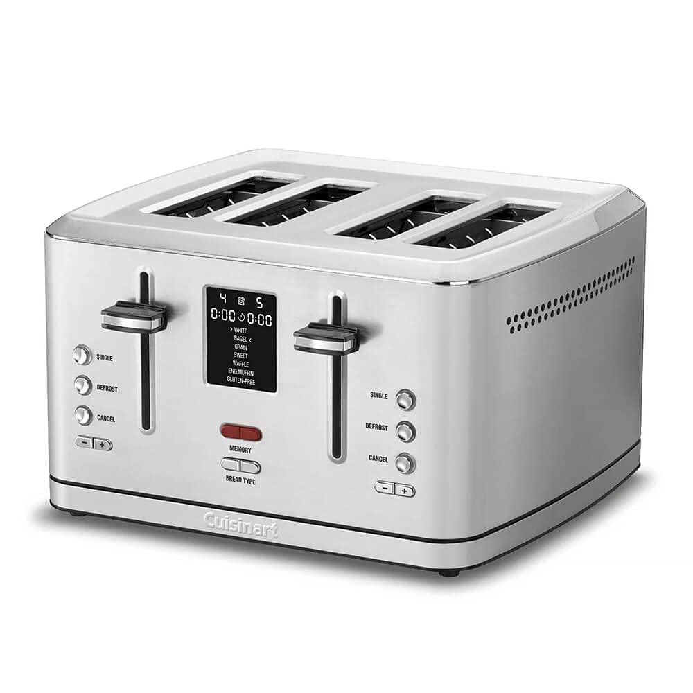 CUISINARTCPT-740 4-Slice Digital MemorySet Toaster, Stainless Steel, Silver