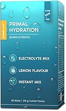 Primal Hydration by Primal Harvest - Electrolyte isotonic Drink Mix, in on-The-go sachets with Magnesium, Potassium and Vitamin C, for Men and Women, 30 Servings