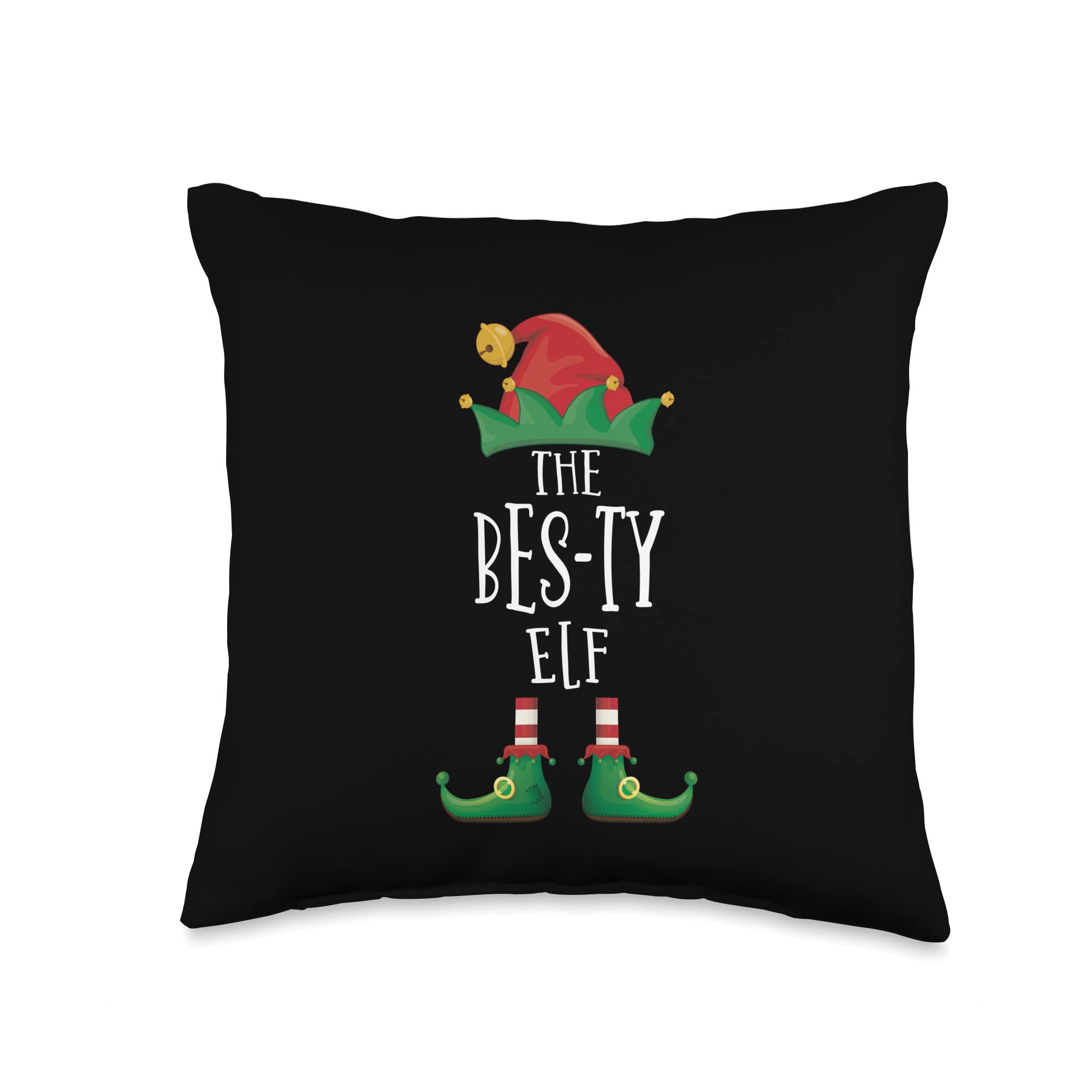 Elf Family Matching Christmas GroupBES-Ty Funny Family Matching Group Christmas Party Elf Throw Pillow, 16x16, Multicolor