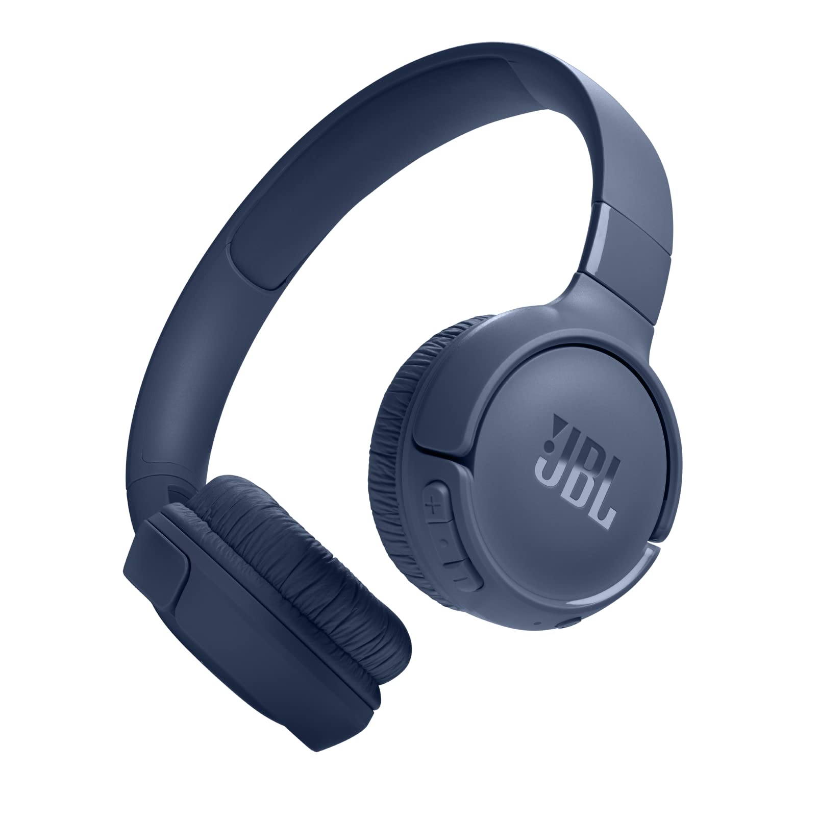 JBL Tune 520BT Wireless On-Ear Headphones, Pure Bass Sound, 57H Battery with Speed Charge, Hands-Free Call + Voice Aware, Multi-Point Connection, Lightweight and Foldable - Blue, JBLT520BTBLUEU