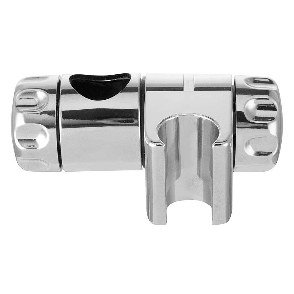 1PC Shower Head Holder Bathroom Adjustable Chrome Slider Handheld Shower Head Bracket Fasteners to Fit 25mm Riser Rail