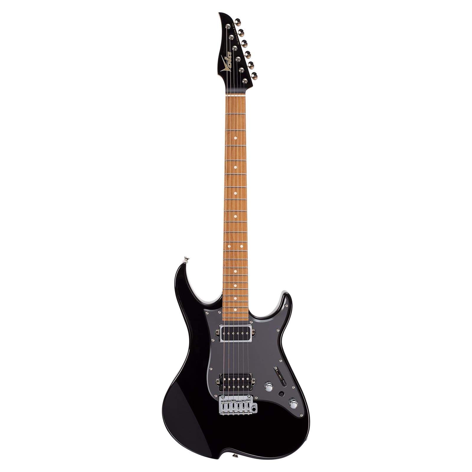 Vola Electric Guitar, OZ RV MRM J1 V1, Malbec Black Metallic Gloss - Roasted Maple Fingerboard