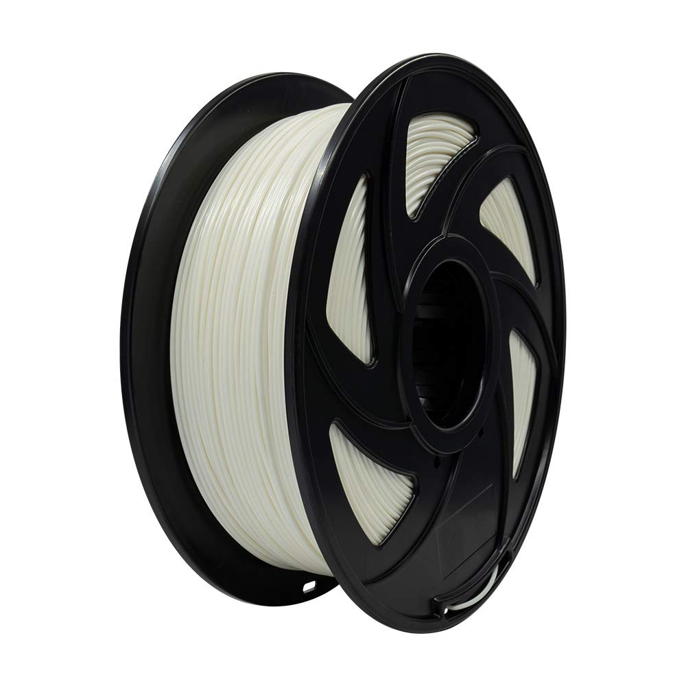 VOXELAB 3D Printer Filament, 1.75mm PLA Pro (PLA+) Filament, Dimensional Accuracy +/- 0.02 mm, 3D Printing Material 1kg/ Spool, Compatible with FDM 3D Printer/Pen (White, PLA Pro(PLA+))