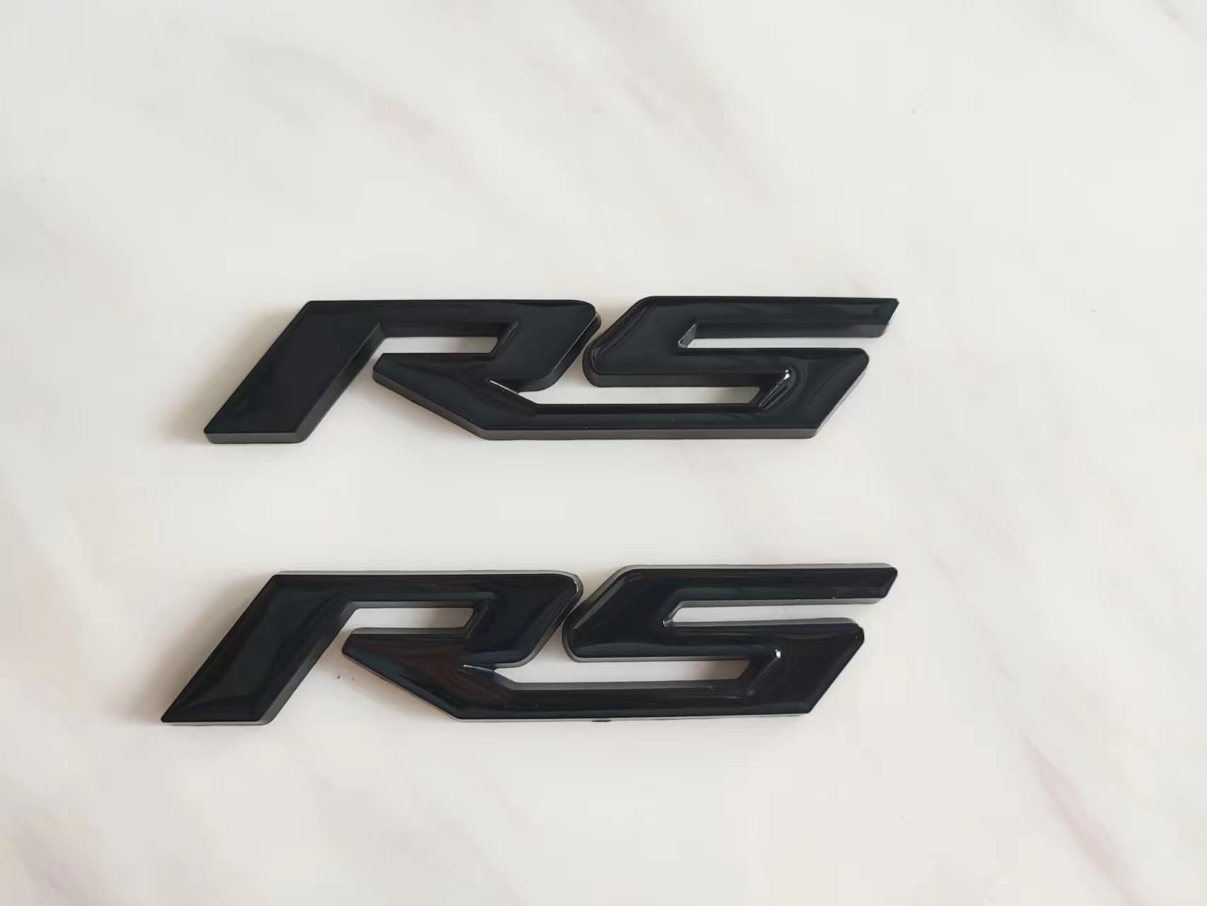 2X RS Badge Decal Suitable for RS Series Cars and Trucks(Black)