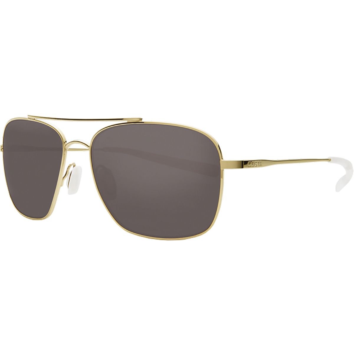 Men's Canaveral Sunglasses, Shiny Gold/Grey Polarized-580P, 59 mm