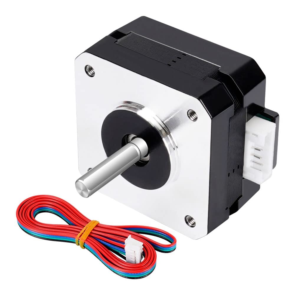 MAKINGTEC Nema17 Stepper Motor Bipolar 42 Motor 4-Lead Wire with 1m Cable (1Pack, 23mm)